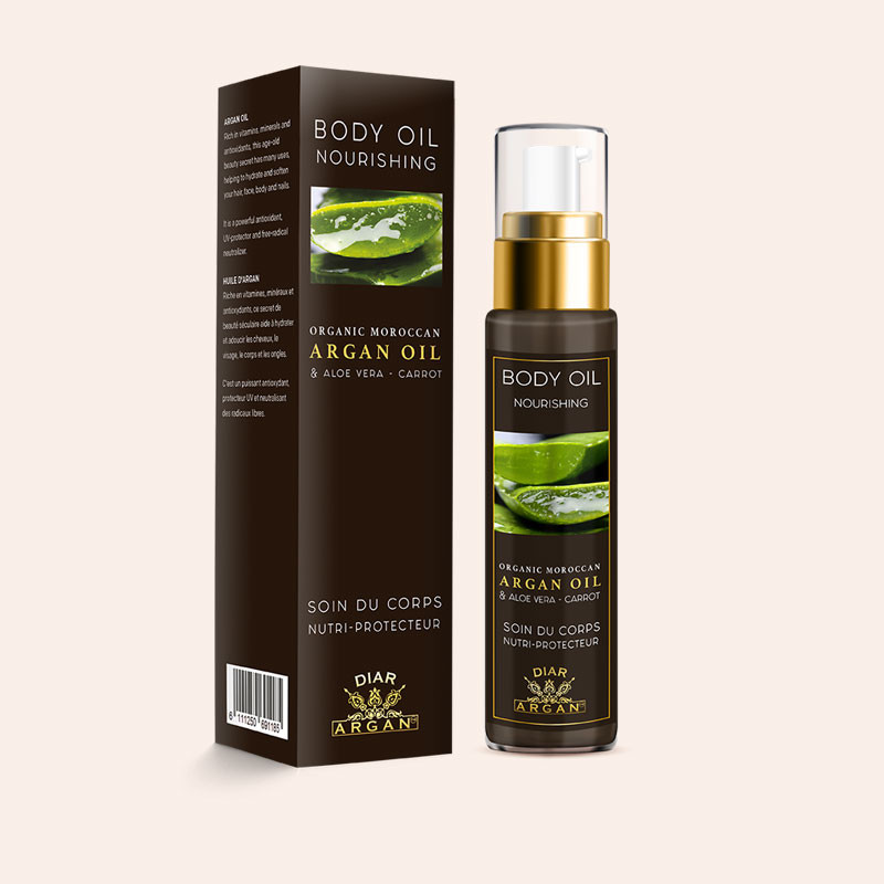 Diar Pure Argan Nourishing Body Oil With Aloe Vera and Carrot Diar Pure Argan Nourishing Body Oil With Aloe Vera and Carrot