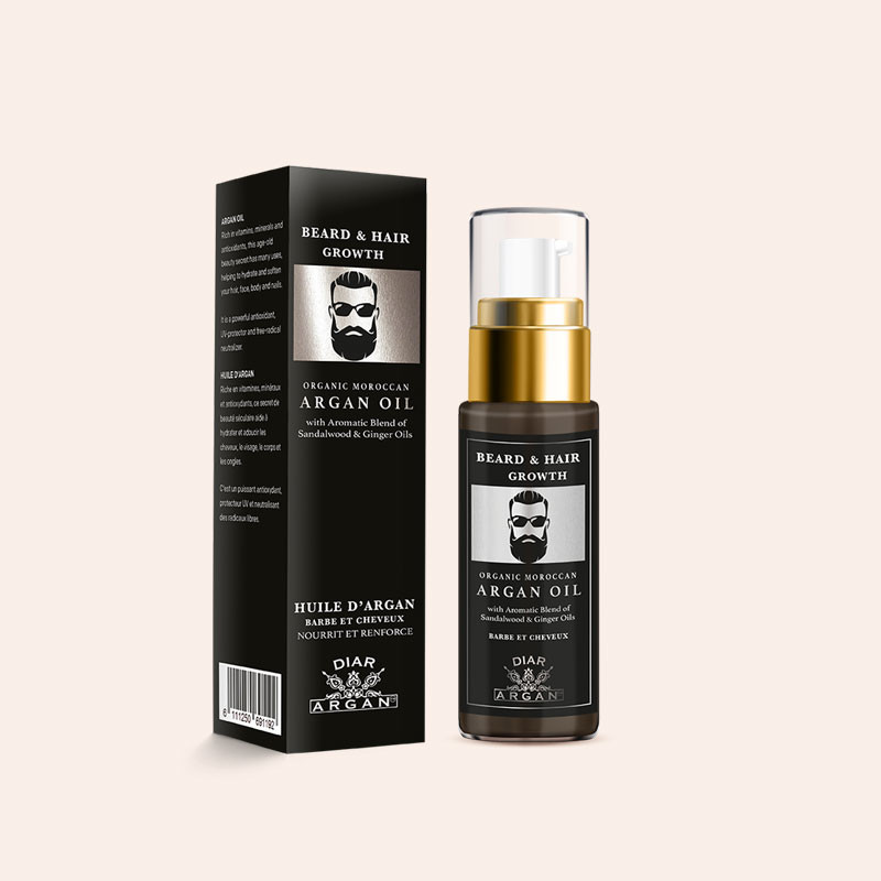 Diar Argan Bear and Hair Oil With Pure Argan, Sandalwood and Ginger (30ml)