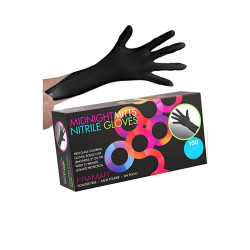 Framar Midnight Mitts Nitrile Gloves Black (100unds)