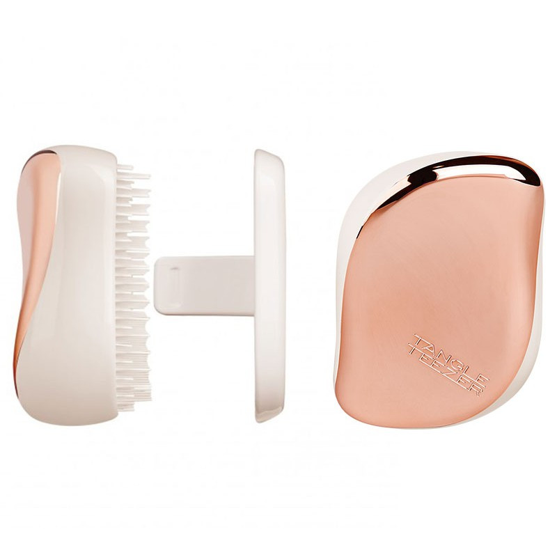 Tangle Teezer Compact Rose Gold Cream Tangle Teezer Compact Rose Gold Cream
